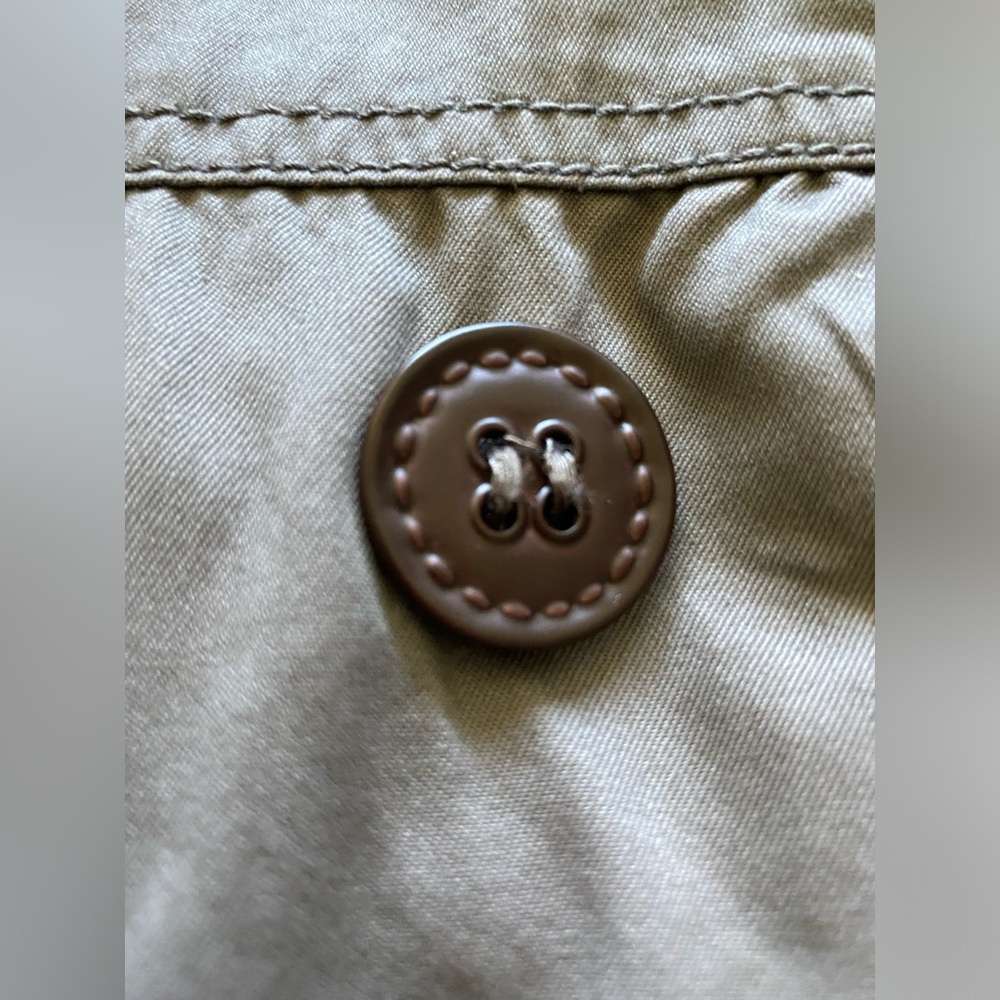 Esprit EDC Double-Breasted Taupe Jacket 100% Cotton Gilmore Girls Style (S) - Picture 5 of 12